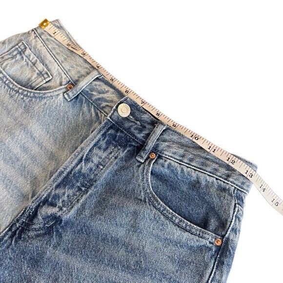 PacSun vintage high rise two tone denim jean shorts size 26 - Picture 12 of 14